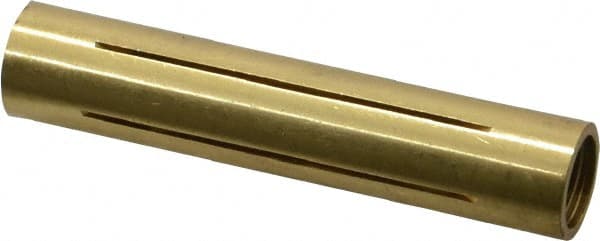 Made in USA - 13/32" Diam Through Hole Barrel Cylinder - 2" Barrel Length, Eccentric Slot - Exact Tooling