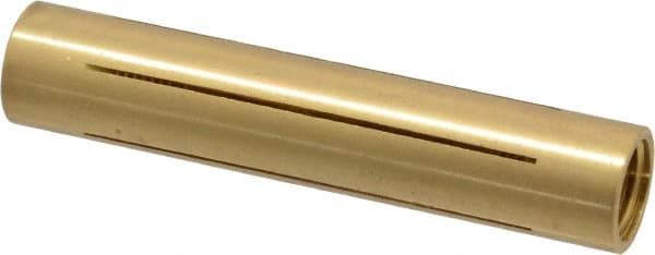 Made in USA - 9/16" Diam Through Hole Barrel Cylinder - 2-3/4" Barrel Length, Eccentric Slot - Exact Tooling