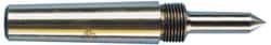 Riten - 1" Head Diam, Carbide-Tipped Steel Standard Point Solid Dead Center - 3MT Morse Taper, 1" Point Diam, 1-5/8" Point Length, 2-3/8" OAL - Exact Tooling