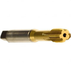 Emuge - 5/16-24 UNF 2BX Modified Bottoming Thread Forming Tap - Cobalt, TiN Finish, 3.543" OAL, 0.669" Thread Length, Right Hand Thread, Series Druck - Exact Tooling