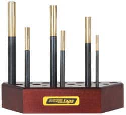 Made in USA - 6 Piece Blind Hole Lap Set - 3/16 to 1/2" Hole Diam - Exact Tooling