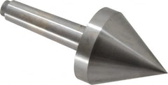 Riten - 2-3/4" Head Diam, Hardened Tool Steel Pipe Nose Point Solid Dead Center - 3MT Morse Taper, 2-3/4" Point Diam, 2.37" Point Length, 3.38" OAL - Exact Tooling