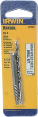 Irwin - 2 Piece Spiral Flute Screw Extractor & Drill Set - Screw Range 7/32 to 9/32" - Exact Tooling