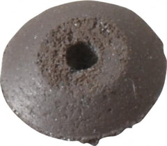 Cratex - 3/8" Diam x 1/16" Hole x 3/32" Thick, Surface Grinding Wheel - Silicon Carbide, Medium Grade, Rubber Bond, No Recess - Exact Tooling