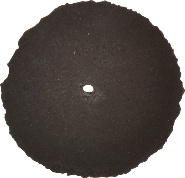 Cratex - 1" Diam x 1/16" Hole x 1/8" Thick, Surface Grinding Wheel - Silicon Carbide, Medium Grade, Rubber Bond, No Recess - Exact Tooling