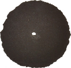 Cratex - 1" Diam x 1/16" Hole x 1/8" Thick, Surface Grinding Wheel - Silicon Carbide, Medium Grade, Rubber Bond, No Recess - Exact Tooling