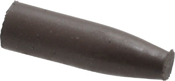 Cratex - 9/32" Max Diam x 1" Long, Cone, Rubberized Point - Medium Grade, Silicon Carbide, 1/16" Arbor Hole, Unmounted - Exact Tooling