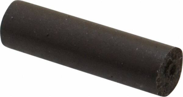 Cratex - 1/4" Max Diam x 7/8" Long, Cylinder, Rubberized Point - Medium Grade, Silicon Carbide, 1/16" Arbor Hole, Unmounted - Exact Tooling
