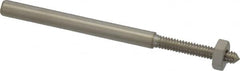 Value Collection - 1/8" Shank No. 4 Abrasive Point Mandrel - 1-3/4" Length, 1/16" Hole Compatibility, for Cones, Points & Rubberized Points - Exact Tooling