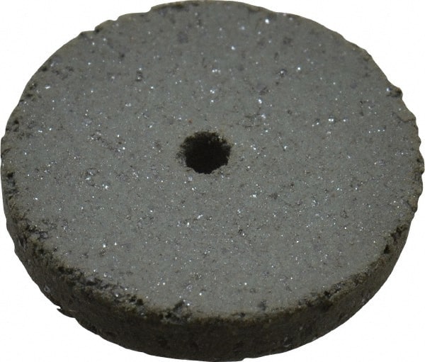 Cratex - 5/8" Diam x 1/16" Hole x 3/32" Thick, Surface Grinding Wheel - Silicon Carbide, Coarse Grade, 25,000 Max RPM, Rubber Bond, No Recess - Exact Tooling