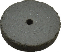 Cratex - 5/8" Diam x 1/16" Hole x 3/32" Thick, Surface Grinding Wheel - Silicon Carbide, Coarse Grade, 25,000 Max RPM, Rubber Bond, No Recess - Exact Tooling