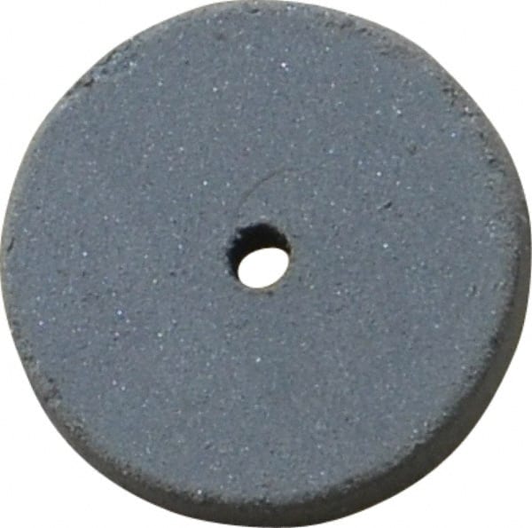 Cratex - 5/8" Diam x 1/16" Hole x 3/32" Thick, Surface Grinding Wheel - Silicon Carbide, Extra Fine Grade, 25,000 Max RPM, Rubber Bond, No Recess - Exact Tooling