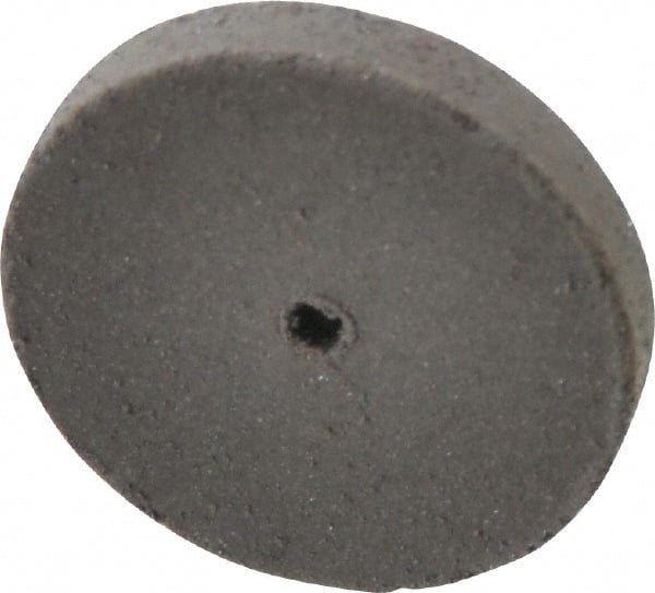 Cratex - 7/8" Diam x 1/16" Hole x 1/8" Thick, Surface Grinding Wheel - Silicon Carbide, Medium Grade, 25,000 Max RPM, Rubber Bond, No Recess - Exact Tooling