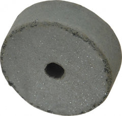 Cratex - 1-1/2" Diam x 1/4" Hole x 1/2" Thick, Surface Grinding Wheel - Silicon Carbide, Coarse Grade, 15,000 Max RPM, Rubber Bond, No Recess - Exact Tooling