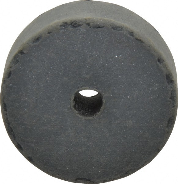 Cratex - 1-1/2" Diam x 1/4" Hole x 1/2" Thick, Surface Grinding Wheel - Silicon Carbide, Extra Fine Grade, 15,000 Max RPM, Rubber Bond, No Recess - Exact Tooling