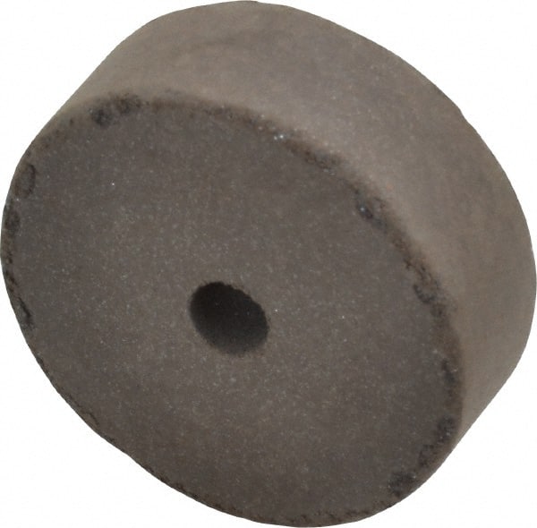 Cratex - 1-1/2" Diam x 1/4" Hole x 1/2" Thick, Surface Grinding Wheel - Silicon Carbide, Medium Grade, 15,000 Max RPM, Rubber Bond, No Recess - Exact Tooling