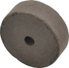 Cratex - 1-1/2" Diam x 1/4" Hole x 1/2" Thick, Surface Grinding Wheel - Silicon Carbide, Medium Grade, 15,000 Max RPM, Rubber Bond, No Recess - Exact Tooling