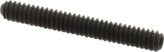 Value Collection - #4-40 UNC, 7/8" OAL, Cup Point Set Screw - Grade 8 Alloy Steel, 0.05" Key - Exact Tooling