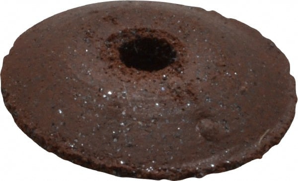 Cratex - 3/8" Diam x 1/16" Hole x 3/32" Thick, Surface Grinding Wheel - Silicon Carbide, Fine Grade, Rubber Bond, No Recess - Exact Tooling