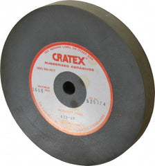 Cratex - 6" Diam x 1/2" Hole x 3/4" Thick, Surface Grinding Wheel - Silicon Carbide, Extra Fine Grade, 3,600 Max RPM, Rubber Bond, No Recess - Exact Tooling