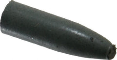 Cratex - 9/32" Max Diam x 1" Long, Cone, Rubberized Point - Coarse Grade, Silicon Carbide, 1/16" Arbor Hole, Unmounted - Exact Tooling