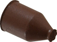 Cratex - 3/8" Max Diam x 5/8" Long, Cone, Rubberized Point - Fine Grade, Silicon Carbide, 1/16" Arbor Hole, Unmounted - Exact Tooling