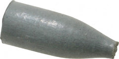 Cratex - 3/8" Max Diam x 1" Long, Cone, Rubberized Point - Coarse Grade, Silicon Carbide, 1/8" Arbor Hole, Unmounted - Exact Tooling