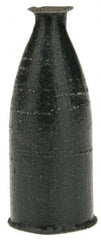 Cratex - 3/8" Max Diam x 1" Long, Cone, Rubberized Point - Very Fine Grade, Silicon Carbide, 1/8" Arbor Hole, Unmounted - Exact Tooling