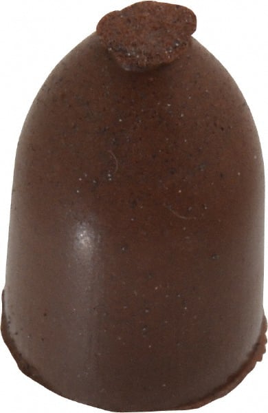 Cratex - 1/2" Max Diam x 7/8" Long, Cone, Rubberized Point - Fine Grade, Silicon Carbide, 1/8" Arbor Hole, Unmounted - Exact Tooling