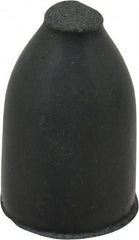 Cratex - 1/2" Max Diam x 7/8" Long, Cone, Rubberized Point - Very Fine Grade, Silicon Carbide, 1/8" Arbor Hole, Unmounted - Exact Tooling