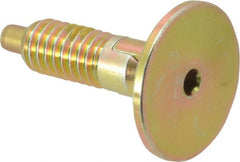 Vlier - 5/16-18, 0.53" Thread Length, 0.154" Max Plunger Diam, 1 Lb Init to 6 Lb Final End Force, Locking Knob Handle Plunger - Countersunk Knob, 1.07" Body Length, 3/16" Plunger Projection - Exact Tooling