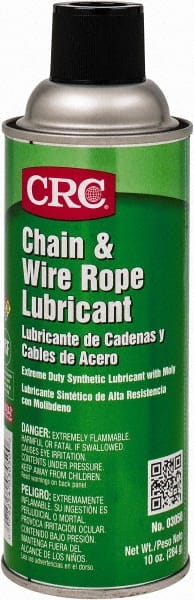 CRC - 16 oz Aerosol High Temperature Chain & Cable Lubricant - Light Amber, 350°F - Exact Tooling