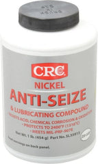 CRC - 16 oz Bottle High Temperature Anti-Seize Lubricant - Nickel, -95 to 2,400°F, Gray, Water Resistant - Exact Tooling