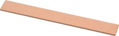 Made in USA - 320 Grit Aluminum Oxide Rectangular Polishing Stone - Extra Fine Grade, 1/2" Wide x 4" Long x 1/16" Thick - Exact Tooling