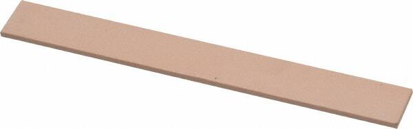 Made in USA - 600 Grit Aluminum Oxide Rectangular Polishing Stone - Super Fine Grade, 1/2" Wide x 4" Long x 1/16" Thick - Exact Tooling