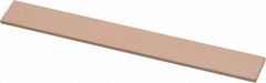 Made in USA - 600 Grit Aluminum Oxide Rectangular Polishing Stone - Super Fine Grade, 1/2" Wide x 4" Long x 1/16" Thick - Exact Tooling