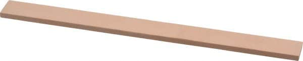 Made in USA - 600 Grit Aluminum Oxide Rectangular Polishing Stone - Super Fine Grade, 1/2" Wide x 6" Long x 1/8" Thick - Exact Tooling