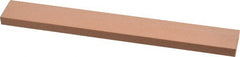 Made in USA - 220 Grit Aluminum Oxide Rectangular Polishing Stone - Very Fine Grade, 3/4" Wide x 6" Long x 1/4" Thick - Exact Tooling