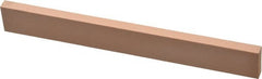 Made in USA - 400 Grit Aluminum Oxide Rectangular Polishing Stone - Super Fine Grade, 3/4" Wide x 6" Long x 1/4" Thick - Exact Tooling