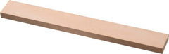 Made in USA - 600 Grit Aluminum Oxide Rectangular Polishing Stone - Super Fine Grade, 3/4" Wide x 6" Long x 1/4" Thick - Exact Tooling