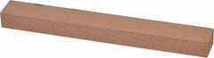 Made in USA - 180 Grit Aluminum Oxide Rectangular Polishing Stone - Very Fine Grade, 3/4" Wide x 6" Long x 1/2" Thick - Exact Tooling