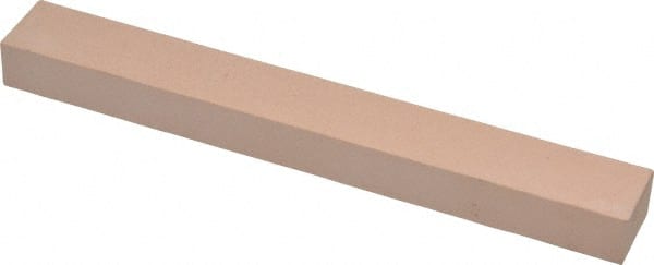 Made in USA - 600 Grit Aluminum Oxide Rectangular Polishing Stone - Super Fine Grade, 3/4" Wide x 6" Long x 1/2" Thick - Exact Tooling