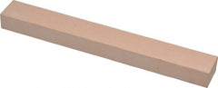 Made in USA - 600 Grit Aluminum Oxide Rectangular Polishing Stone - Super Fine Grade, 3/4" Wide x 6" Long x 1/2" Thick - Exact Tooling