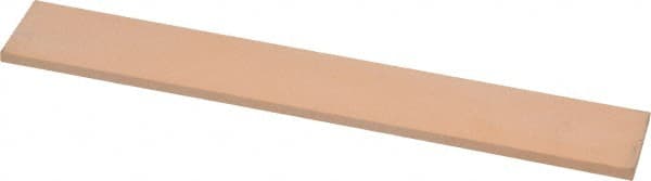 Made in USA - 600 Grit Aluminum Oxide Rectangular Polishing Stone - Super Fine Grade, 1" Wide x 6" Long x 1/8" Thick - Exact Tooling