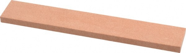 Made in USA - 120 Grit Aluminum Oxide Rectangular Polishing Stone - Fine Grade, 1" Wide x 6" Long x 1/4" Thick - Exact Tooling