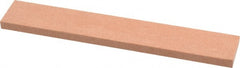 Made in USA - 120 Grit Aluminum Oxide Rectangular Polishing Stone - Fine Grade, 1" Wide x 6" Long x 1/4" Thick - Exact Tooling