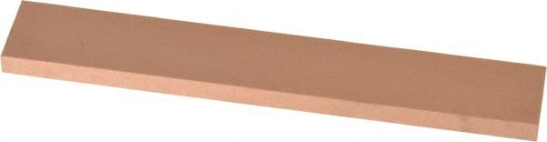 Made in USA - 220 Grit Aluminum Oxide Rectangular Polishing Stone - Very Fine Grade, 1" Wide x 6" Long x 1/4" Thick - Exact Tooling