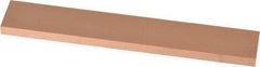 Made in USA - 220 Grit Aluminum Oxide Rectangular Polishing Stone - Very Fine Grade, 1" Wide x 6" Long x 1/4" Thick - Exact Tooling