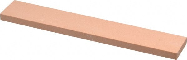 Made in USA - 320 Grit Aluminum Oxide Rectangular Polishing Stone - Extra Fine Grade, 1" Wide x 6" Long x 1/4" Thick - Exact Tooling