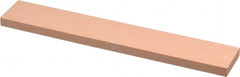 Made in USA - 320 Grit Aluminum Oxide Rectangular Polishing Stone - Extra Fine Grade, 1" Wide x 6" Long x 1/4" Thick - Exact Tooling